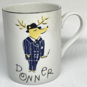 Reindeer DONNER Pottery Barn Christmas Mug Replacement‎